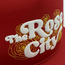 Load image into Gallery viewer, Rose City Puff Ink Trucker Cap