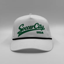 Load image into Gallery viewer, Portland Soccer City USA Cap in White