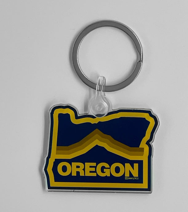 Oregon Mt. Hood Keychain by Grafletics