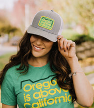 Load image into Gallery viewer, Oregon is Above California Hat by Grafletics
