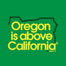 Load image into Gallery viewer, Oregon is Above California Archival Print by Grafletics