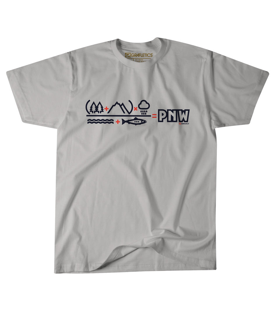 PNW Math T-Shirt by Grafletics