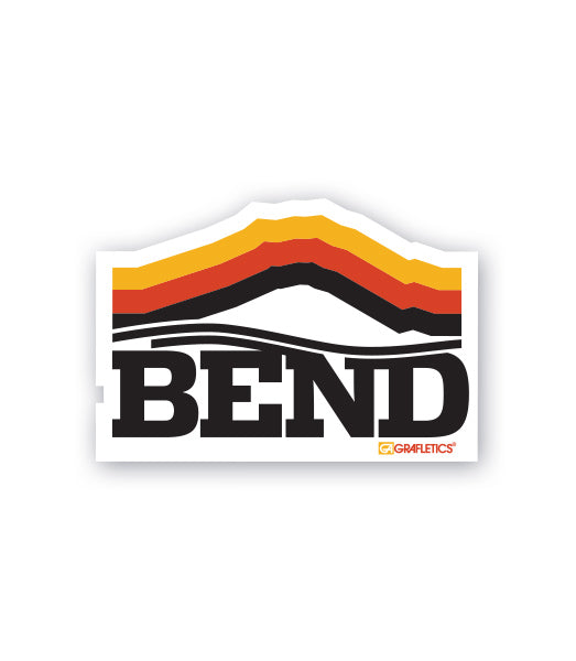 Bend Mt. Bachelor Sticker by Grafletics