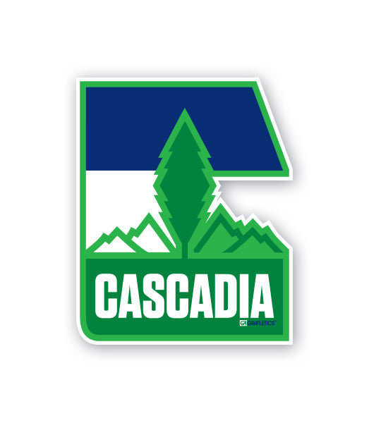 Cascadia Pacific Northwest sticker by Grafletics