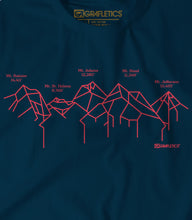 Load image into Gallery viewer, Cascadia Mountain Range Tee by Grafletics
