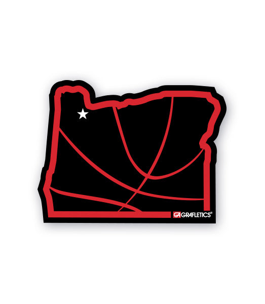 Portland Oregon Basketball Sticker by Grafletics