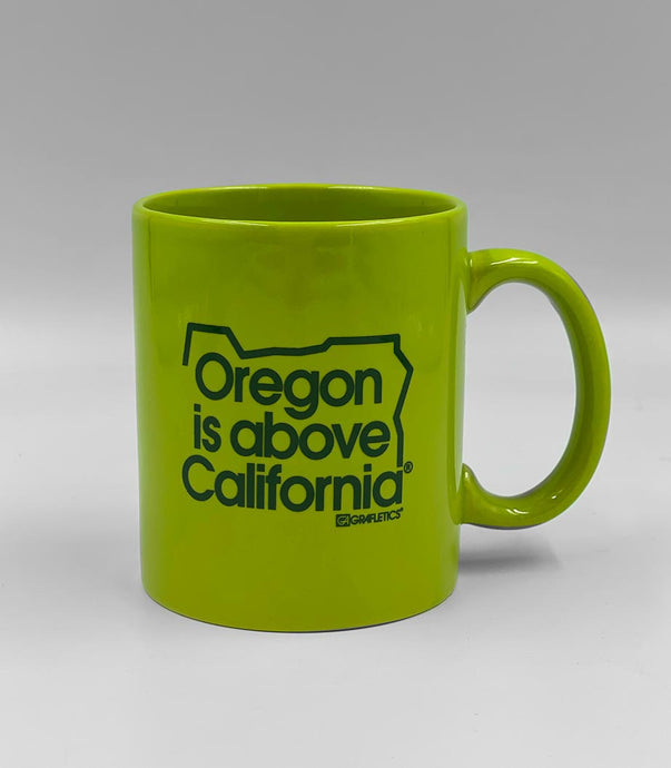 Oregon is Above California Coffee Mug by Grafletics