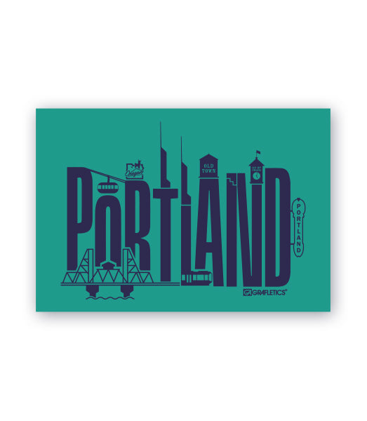 Portland Infinity Sticker Portland Rose City Sticker – Grafletics®