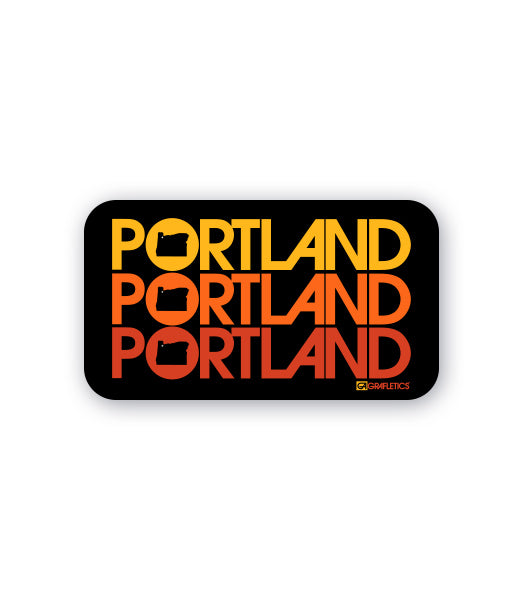 Portland, Oregon Triple Sticker by Grafletics