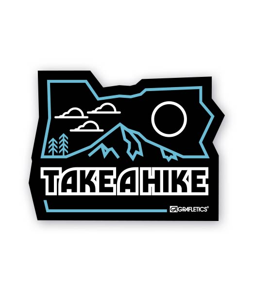 Take A Hike Oregon Sticker