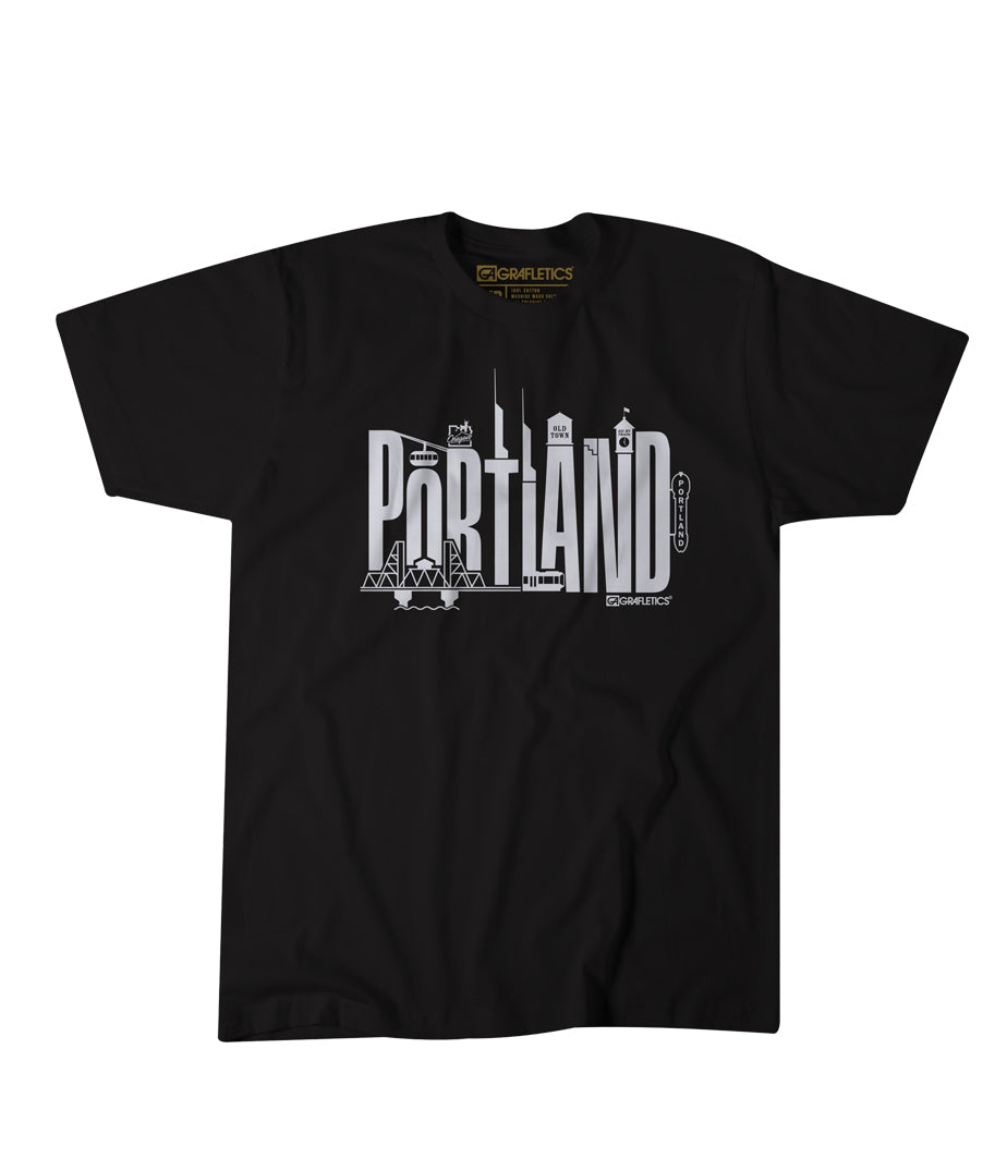 Portland Skyline Tee by Grafletics